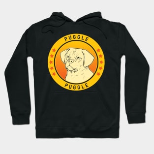 Puggle Dog Portrait Hoodie